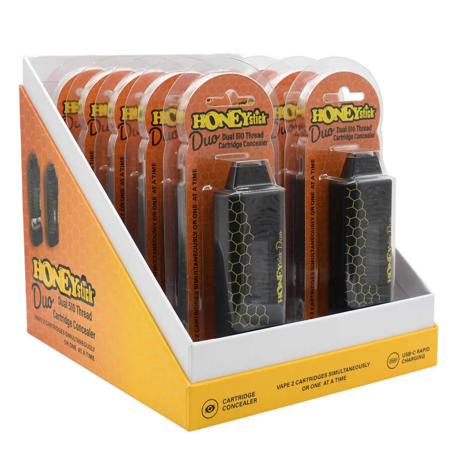 HoneyStick HoneyStick DUO Cartridge Vape - Autodraw Dual 510 Cart Battery(10PC DUO POP)