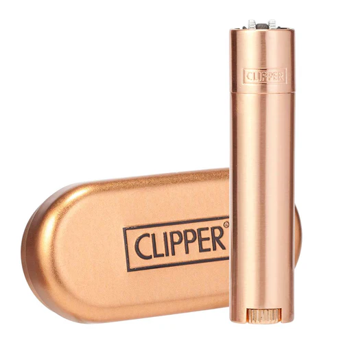 Clipper Clipper Metal Flint Lighter - Rose Gold (Limited Edition)