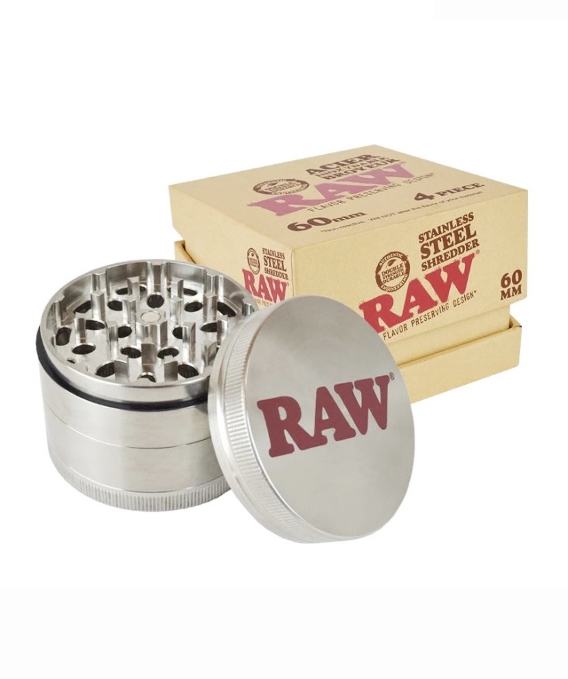 RAW RAW Stainless Steel 4-Piece 60mm Shredder
