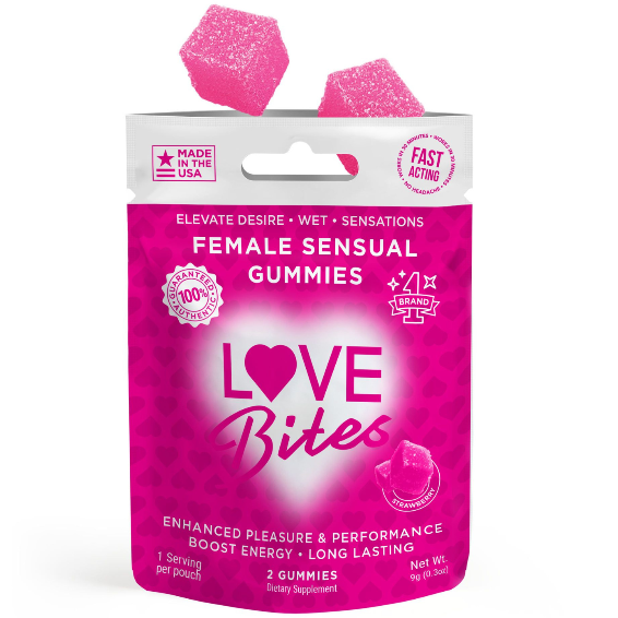 LOVE LOVE BITES | FEMALE ENHANCEMENT GUMMIES | 2 COUNT