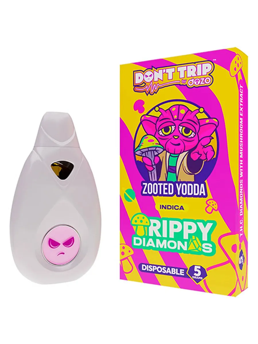Magic Mushrooms Zooted Yodda Dozo Don’t Trip Trippy Diamonds Disposable 5G