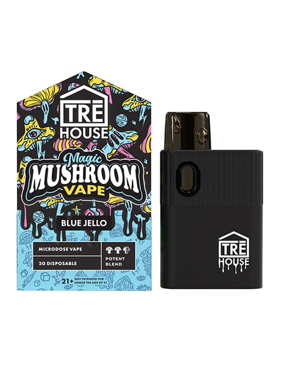 Magic Mushrooms Blue Jello Tre House Magic Mushroom Disposable Vape 2G