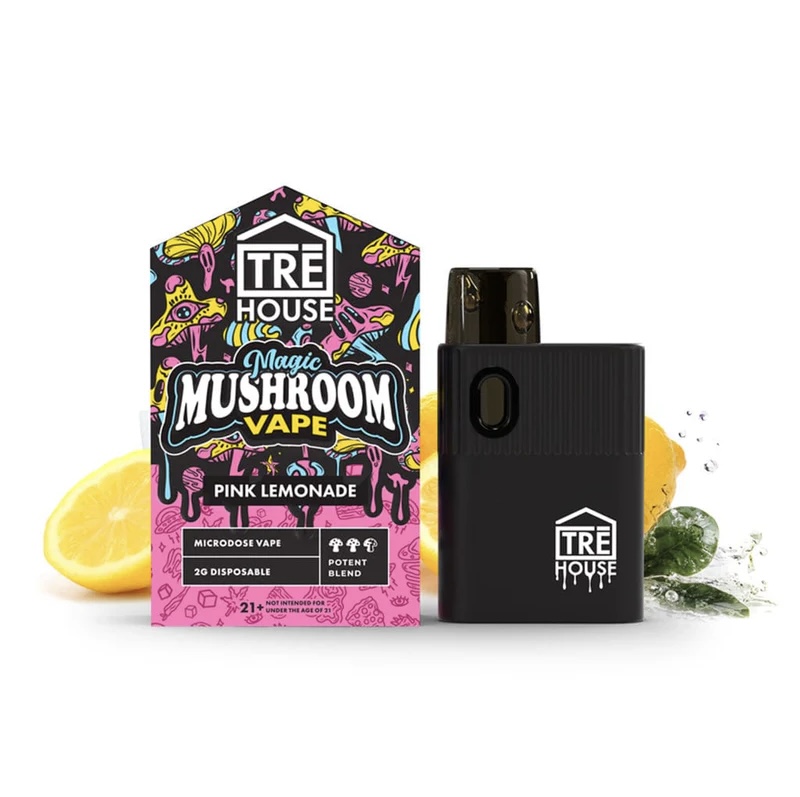 Magic Mushrooms TRĒ House Magic Mushroom Disposable Vape Pen - Pink Lemonade