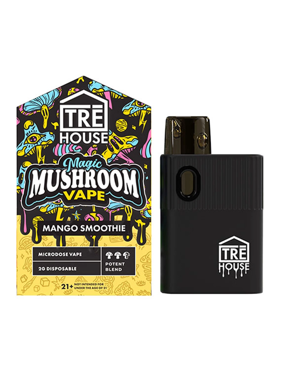 Magic Mushrooms Mango Smoothie Tre House Magic Mushroom Disposable Vape 2G