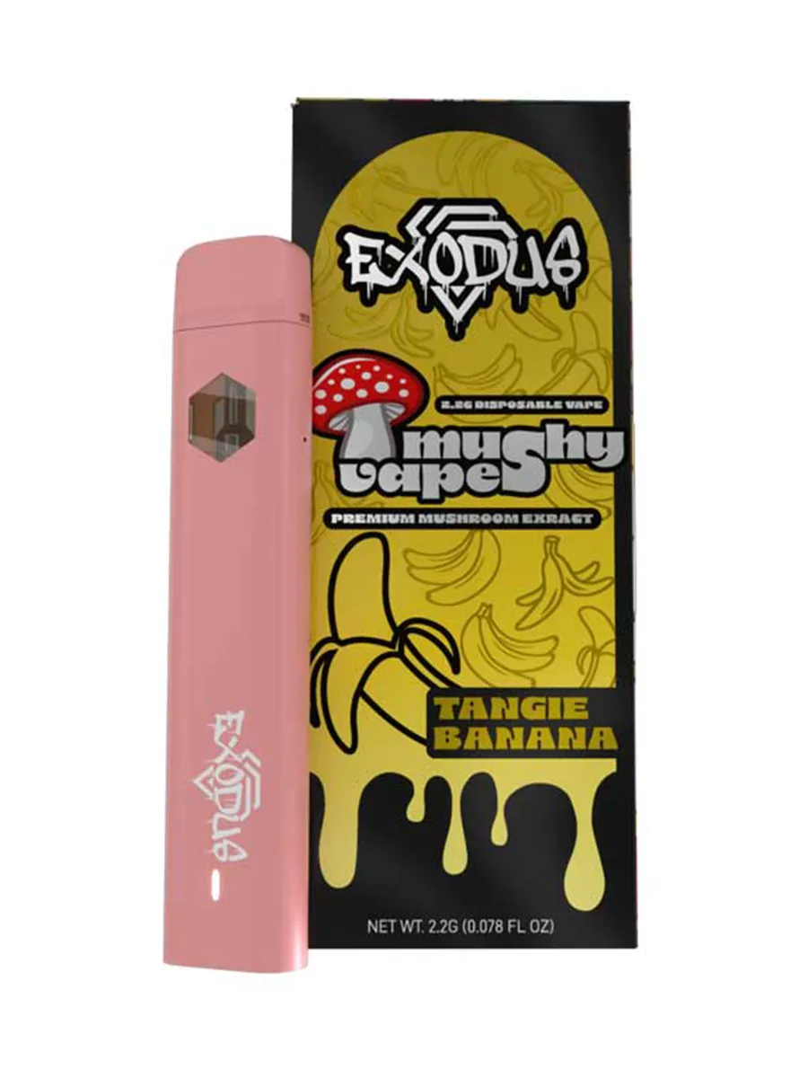 Magic Mushrooms Tangie Banana Exodus Mushy Disposable Vape 2.2G