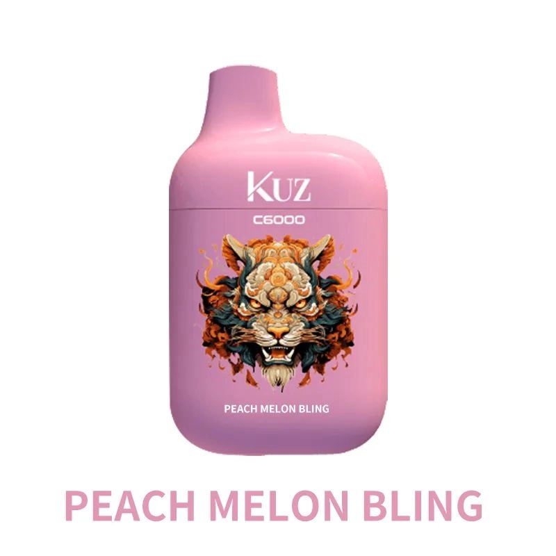 KUZ KUZ C6000 PUFFS – PEACH MELON BLING