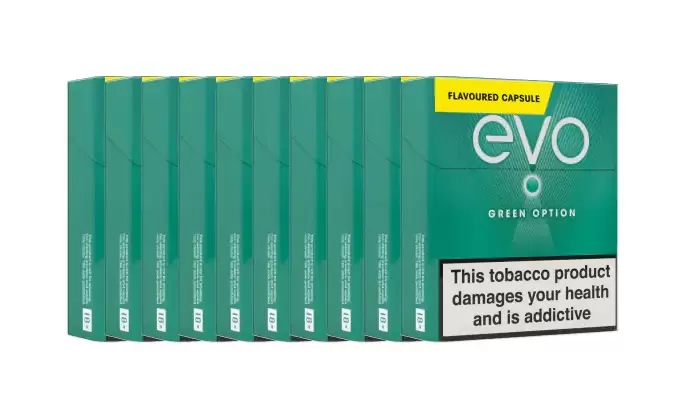 Ploom Ploom EVO Tobacco Sticks Green Option x 10 (Carton) (200 Sticks)