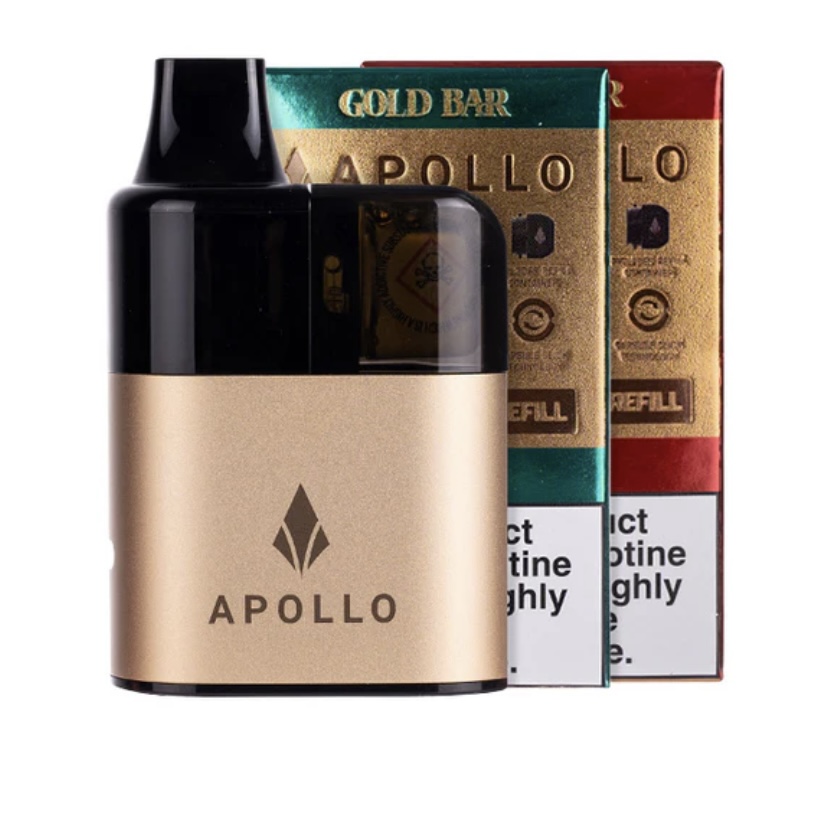 Vaporizers Direct Gold Bar Apollo 20k Pod Kit Bundle