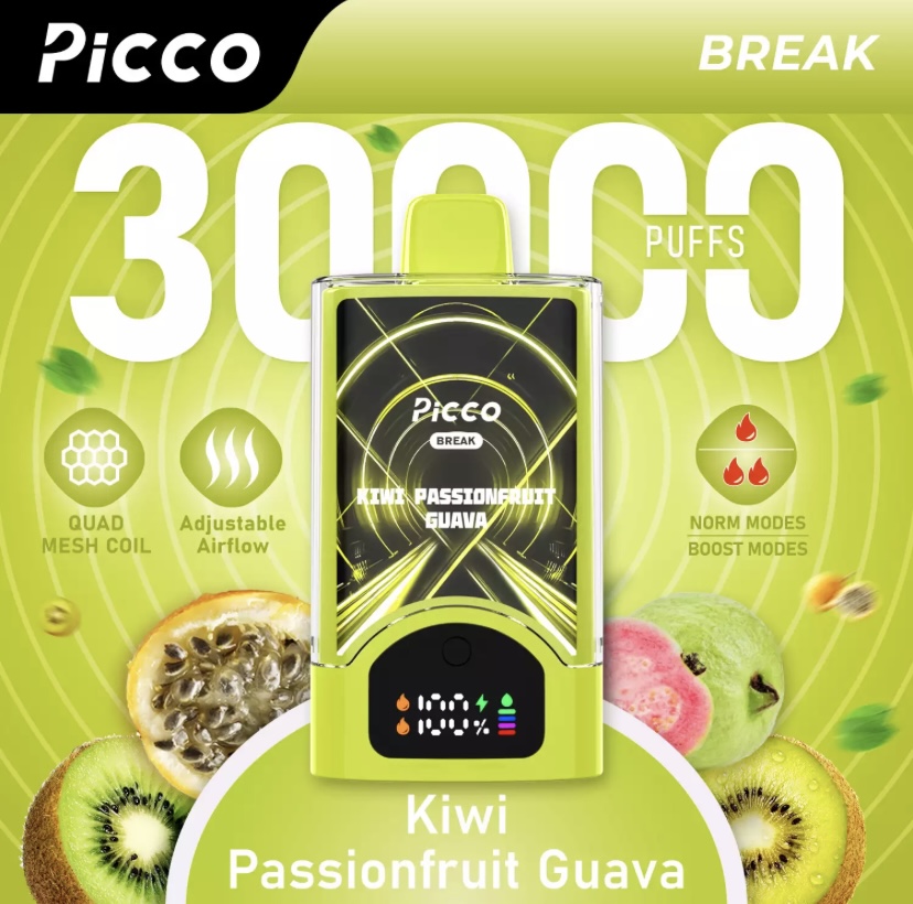 Picco Picco Break 30000 Puffs – Kiwi Passionfruit Guava