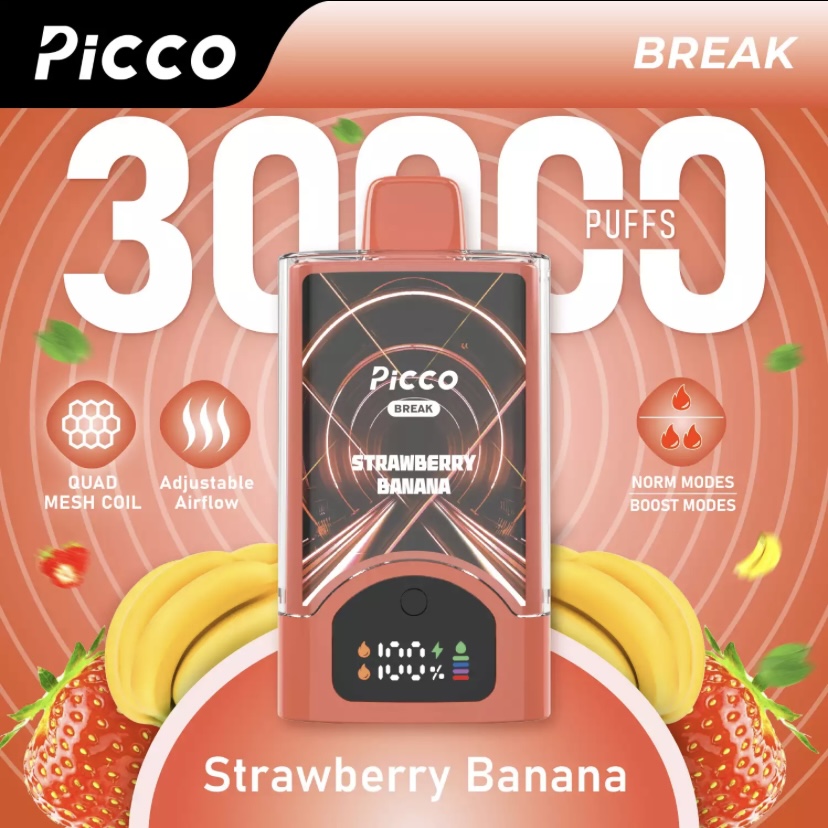 Picco Picco Break 30000 Puffs – Strawberry Banana