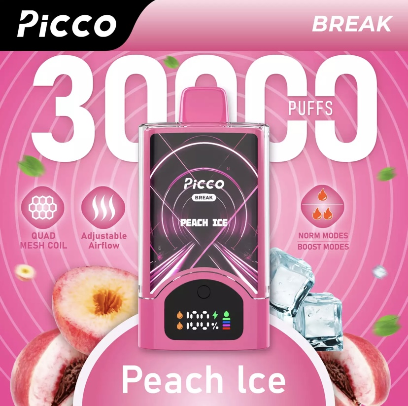 Picco Picco Break 30000 Puffs – Peach Ice
