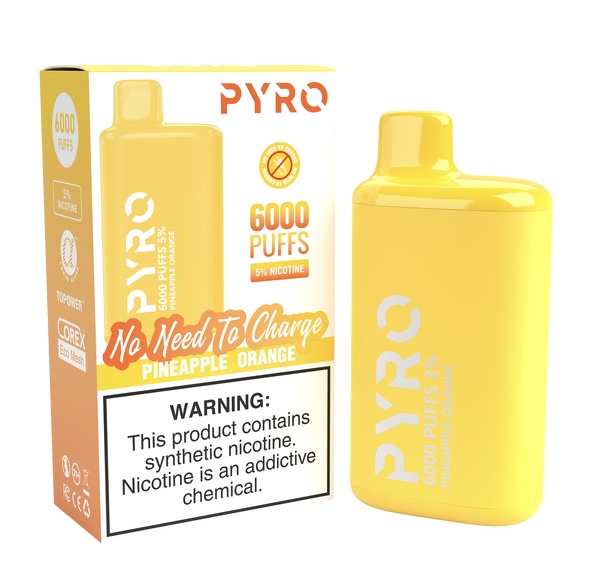 PYRO PYRO 6000 PUFF Pineapple Orange