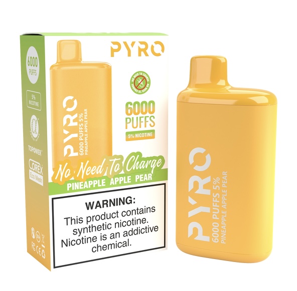 PYRO PYRO 6000 PUFF Pineapple Apple Pear