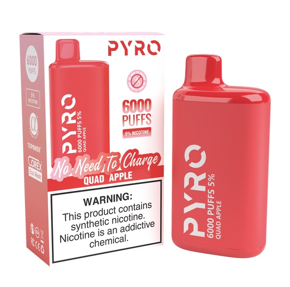 PYRO PYRO 6000 PUFF Quad Apple