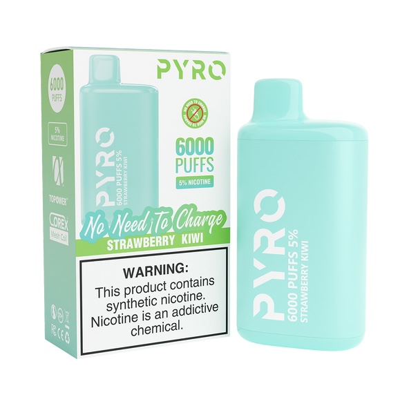 PYRO PYRO 6000 PUFFS Strawberry Kiwi