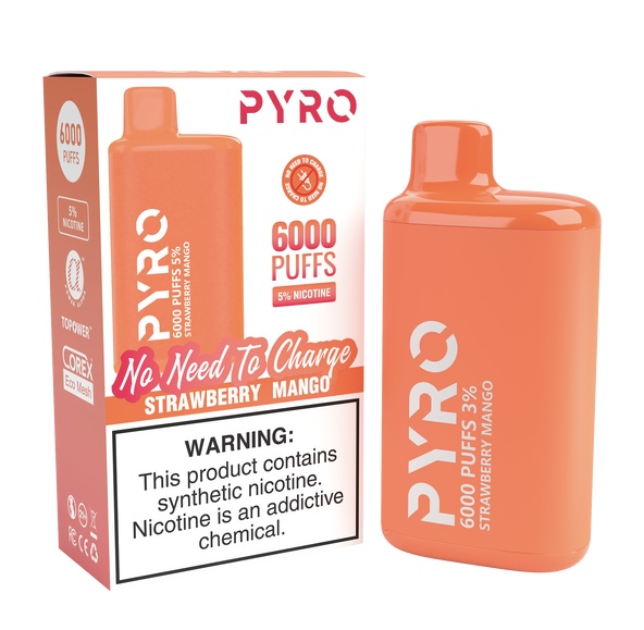 PYRO PYRO 6000 PUFF Strawberry Mango