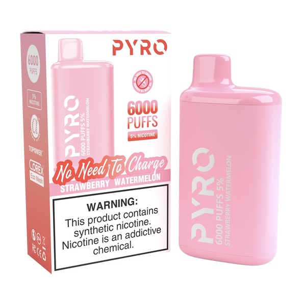 PYRO PYRO 6000 PUFFS Strawberry Watermelon