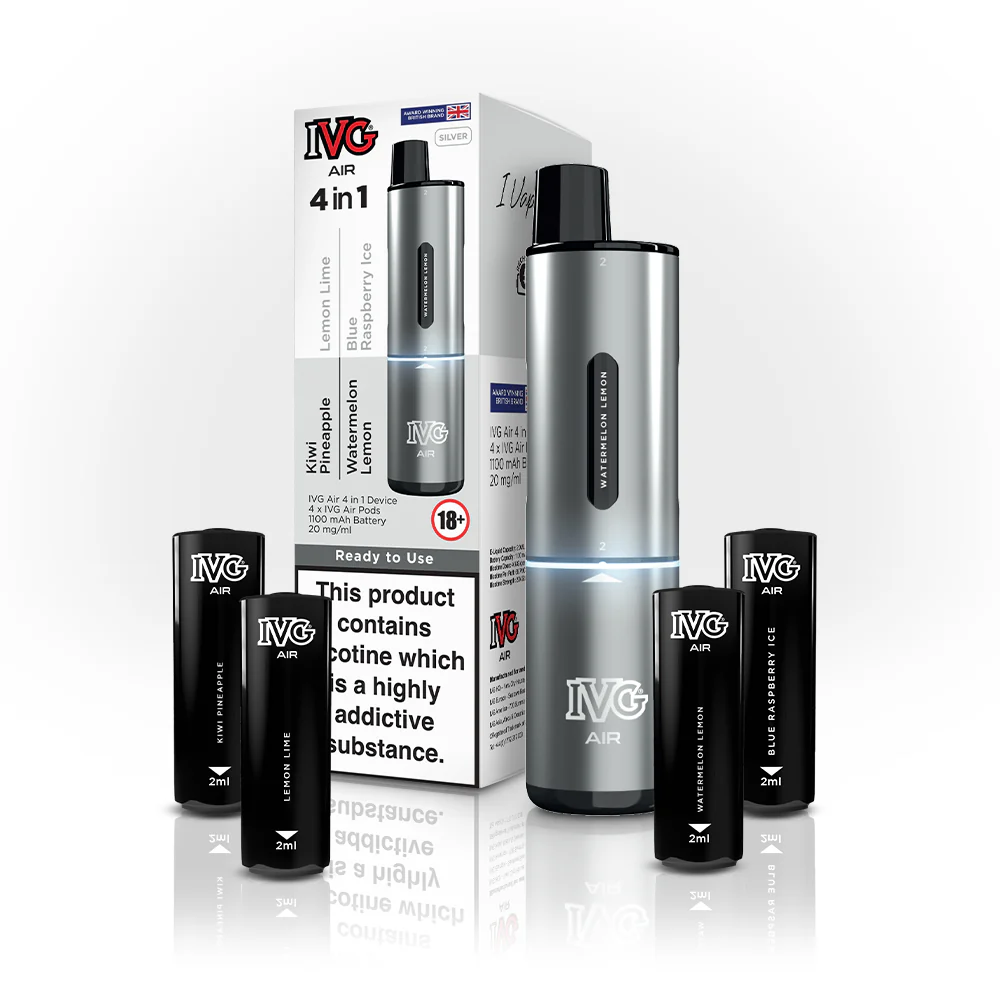 IVG IVG AIR 4 IN 1 SILVER STARTER KIT