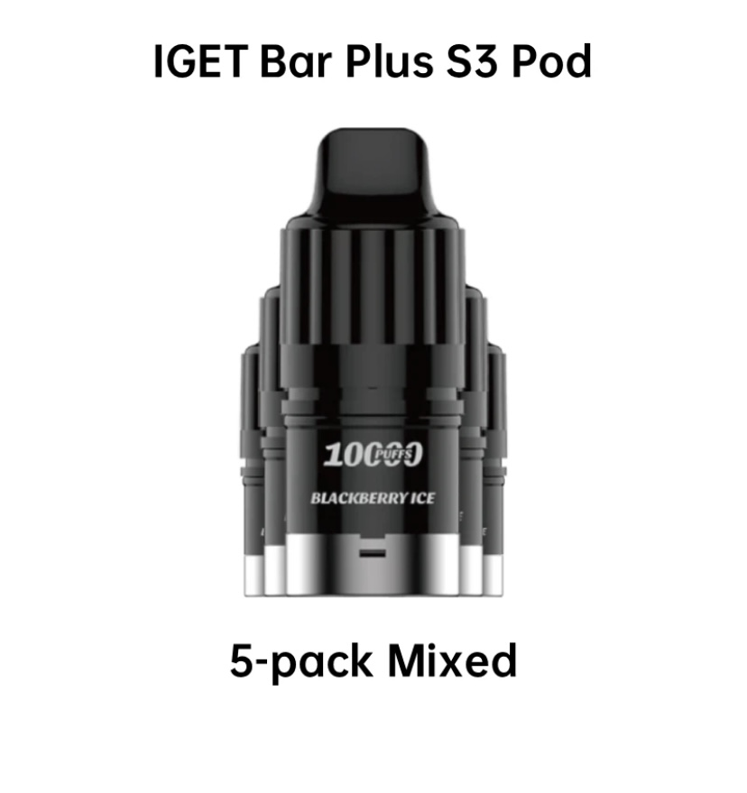 Vaporizers Direct IGET Bar Plus S3 Pod – 5 Pack