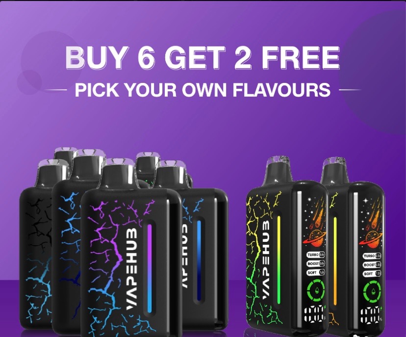 Vaporizers Direct VAPEHUB ULTRA 20000 BUY 6 GET 2 FREE (PICK YOUR OWN FLAVORS)
