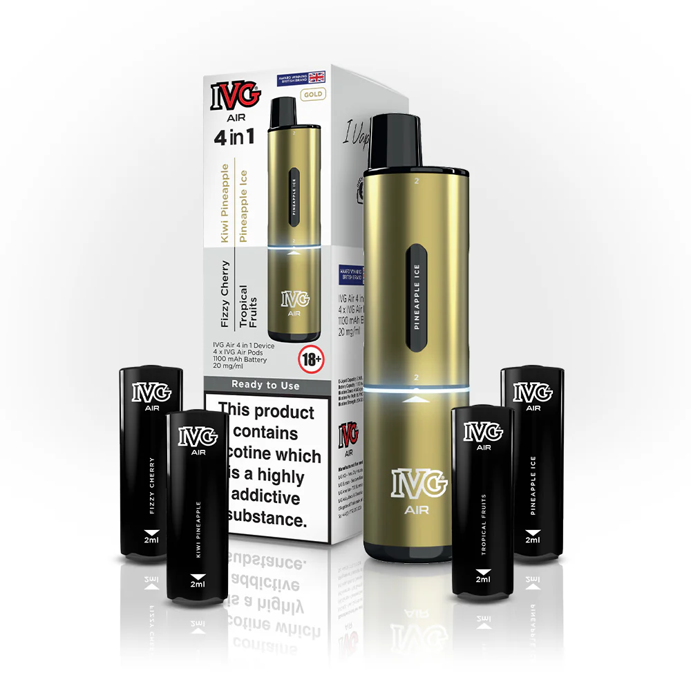 Vaporizers Direct IVG AIR 4 IN 1 GOLD STARTER KIT