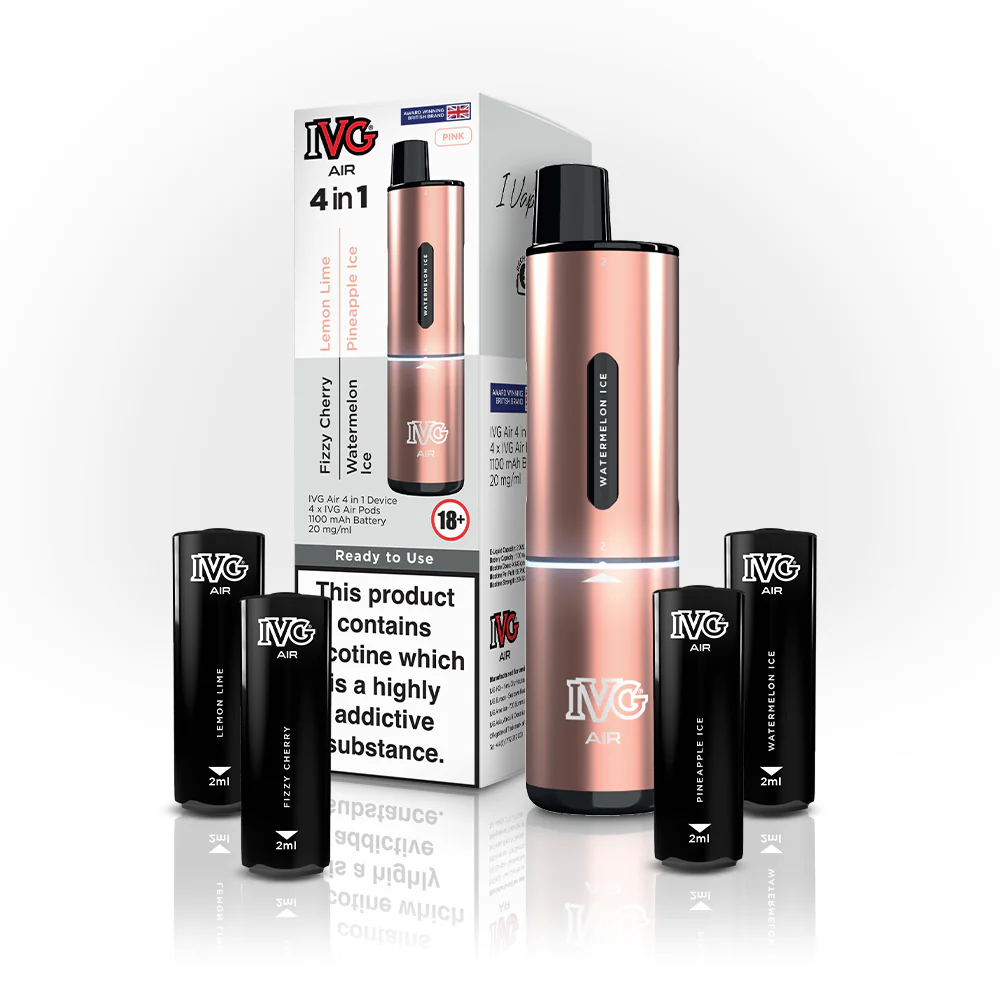 IVG IVG AIR 4 IN 1 PINK STARTER KIT