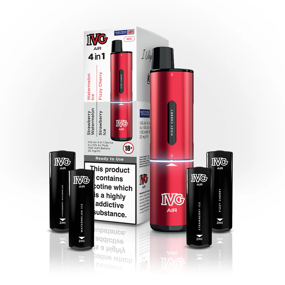 IVG IVG AIR 4 IN 1 RED STARTER KIT