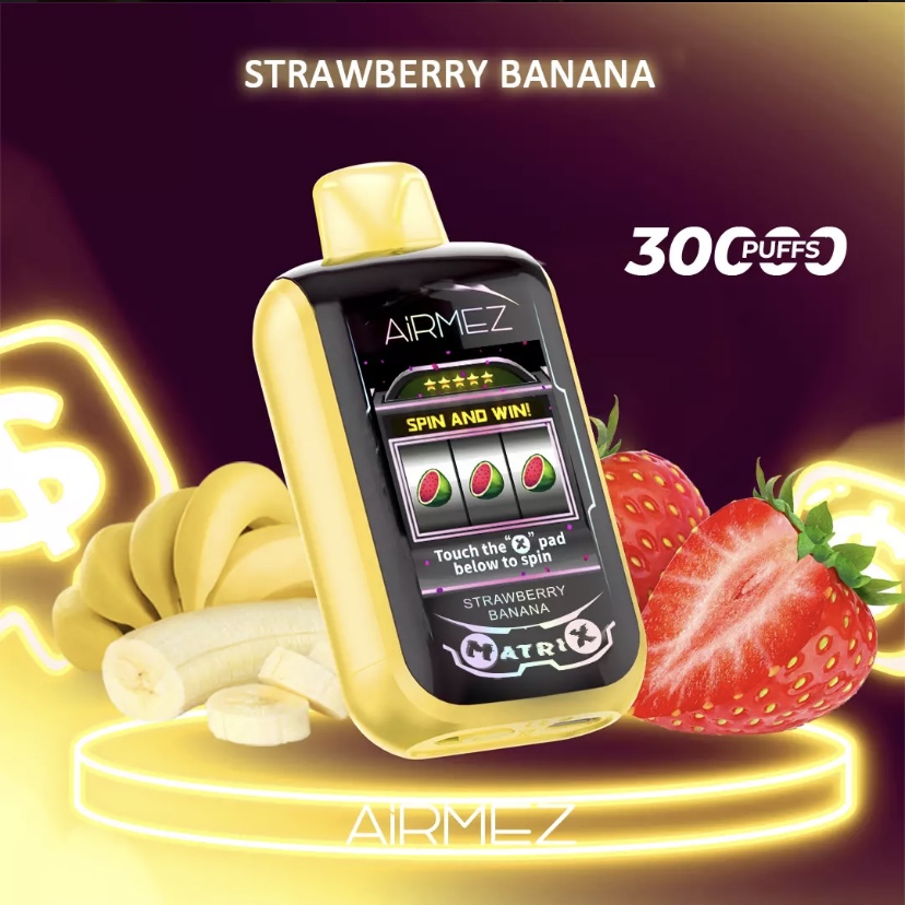 Airmez Airmez Matrix Pro 30000 Puffs – Strawberry Banana