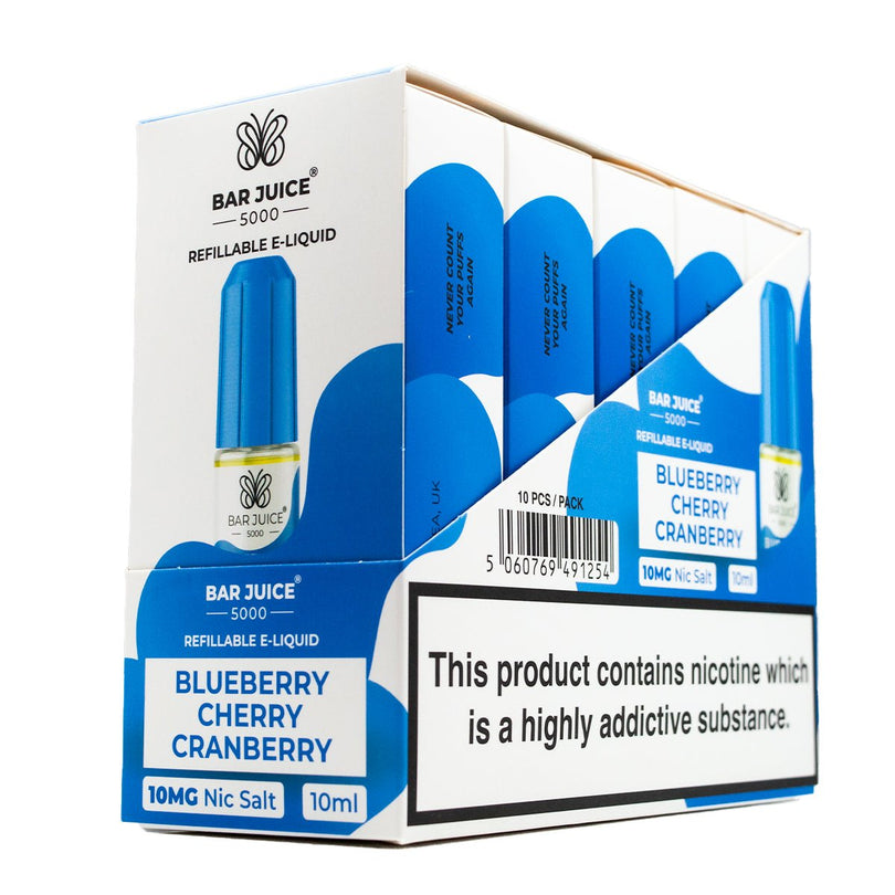 Bar Bar Juice 5000 Nic Salt Bulk Buy Box of 10