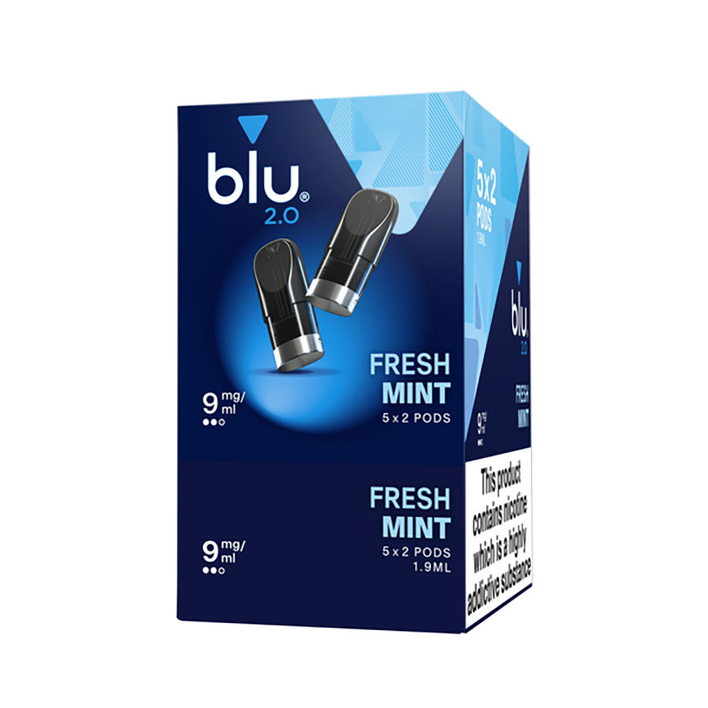 Blu Blu 2.0 Fresh Mint E Liquid Pods - 5 Boxes